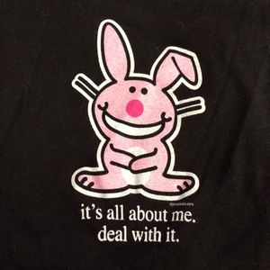 EUC Happy Bunny tee